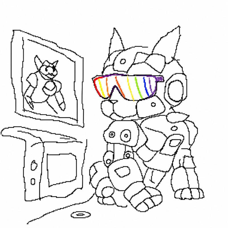 尴尬的 MS Paint 风格肖像
