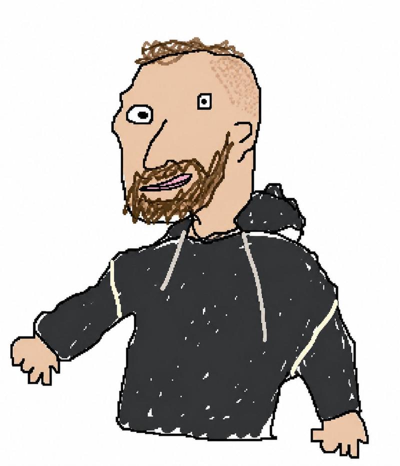 笨拙的 MS Paint 风格重绘