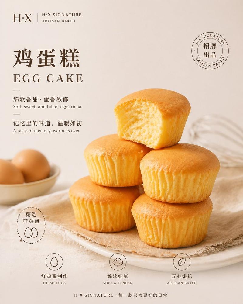 烘焙产品海报模板