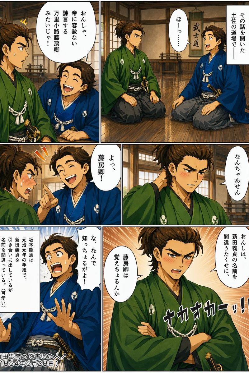 幕末武士道场漫画页面