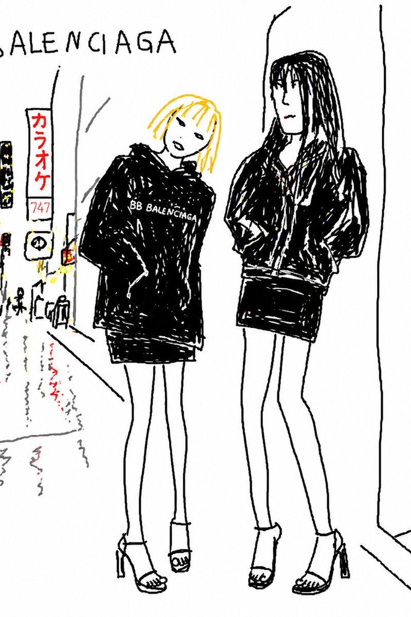 Balenciaga 街头时尚素描