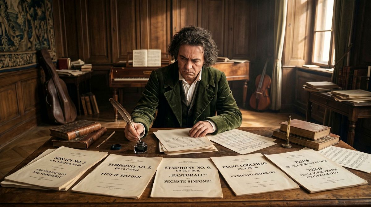 Beethoven Writing Symphonies