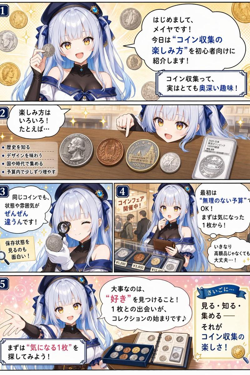 新手钱币收藏漫画页面