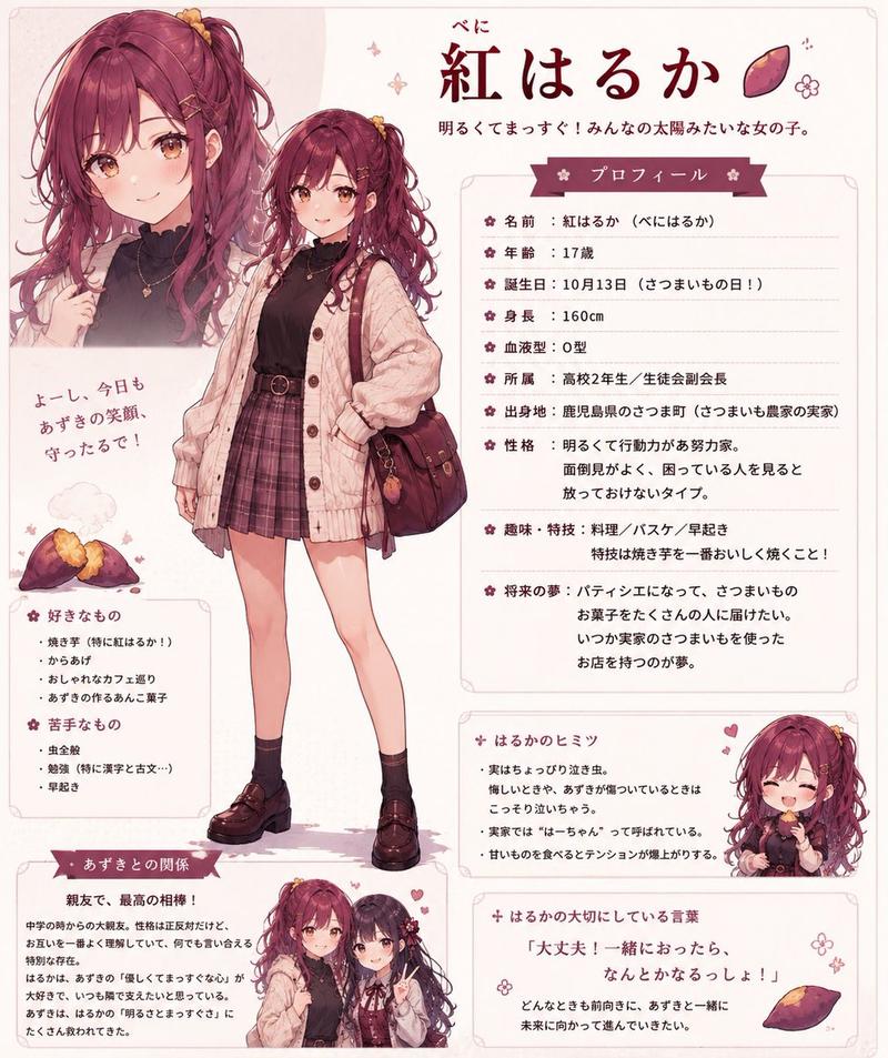 Beni Haruka 动漫角色设定集