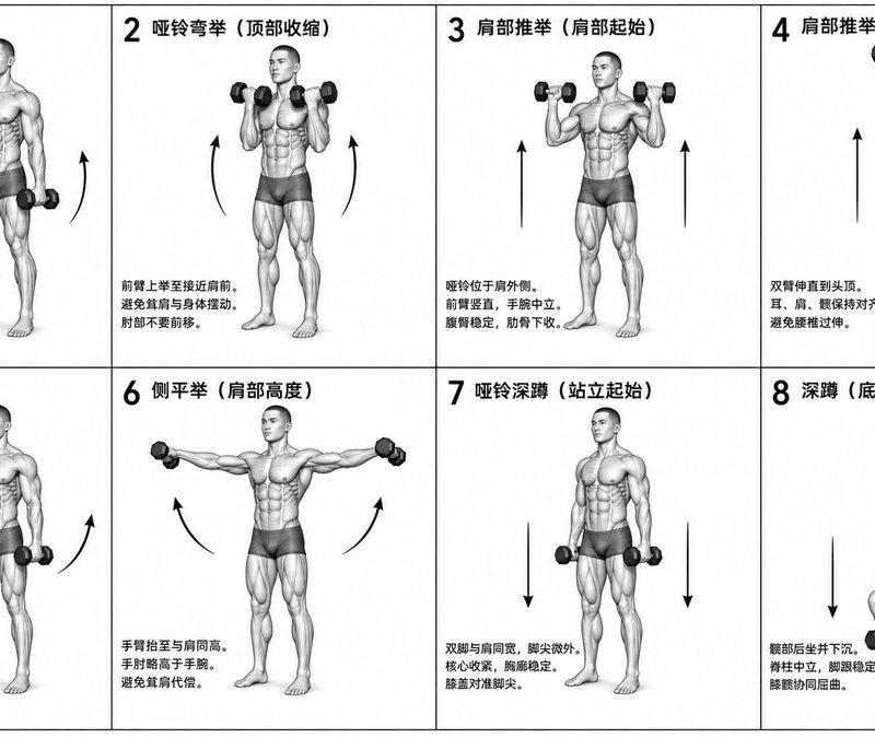 生物力学健身指导图表