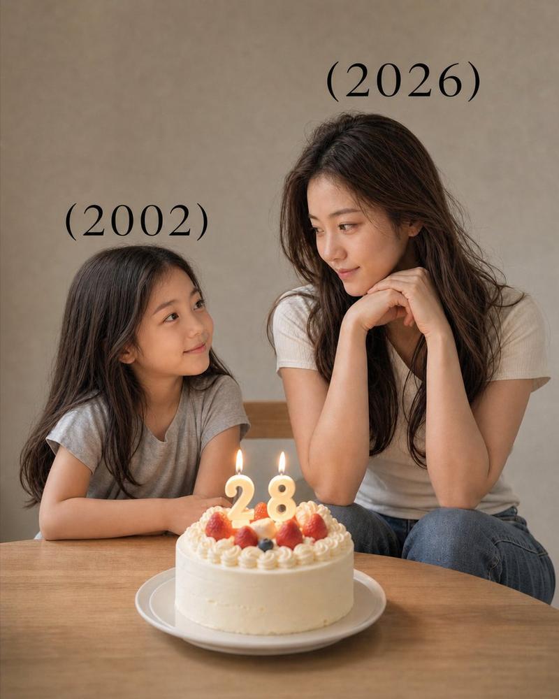 Time-Travel Birthday Reunion Portrait