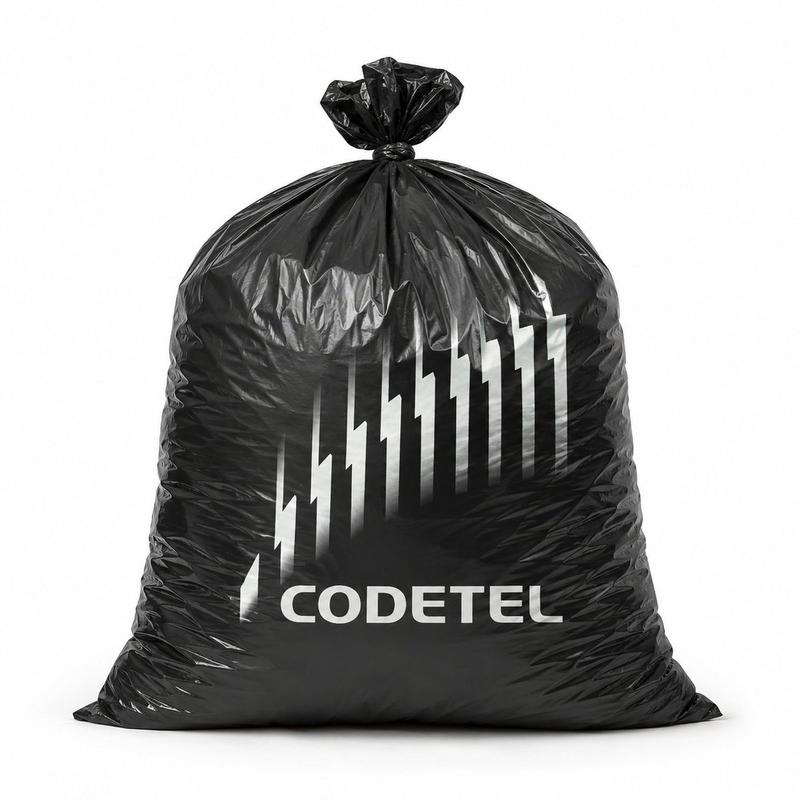 定制品牌黑色塑料袋