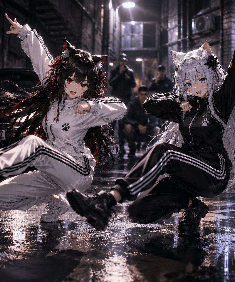 猫耳少女 Hardbass 巷舞者