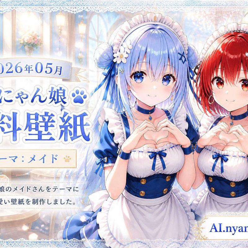 Catgirl Maid Free Wallpaper Banner