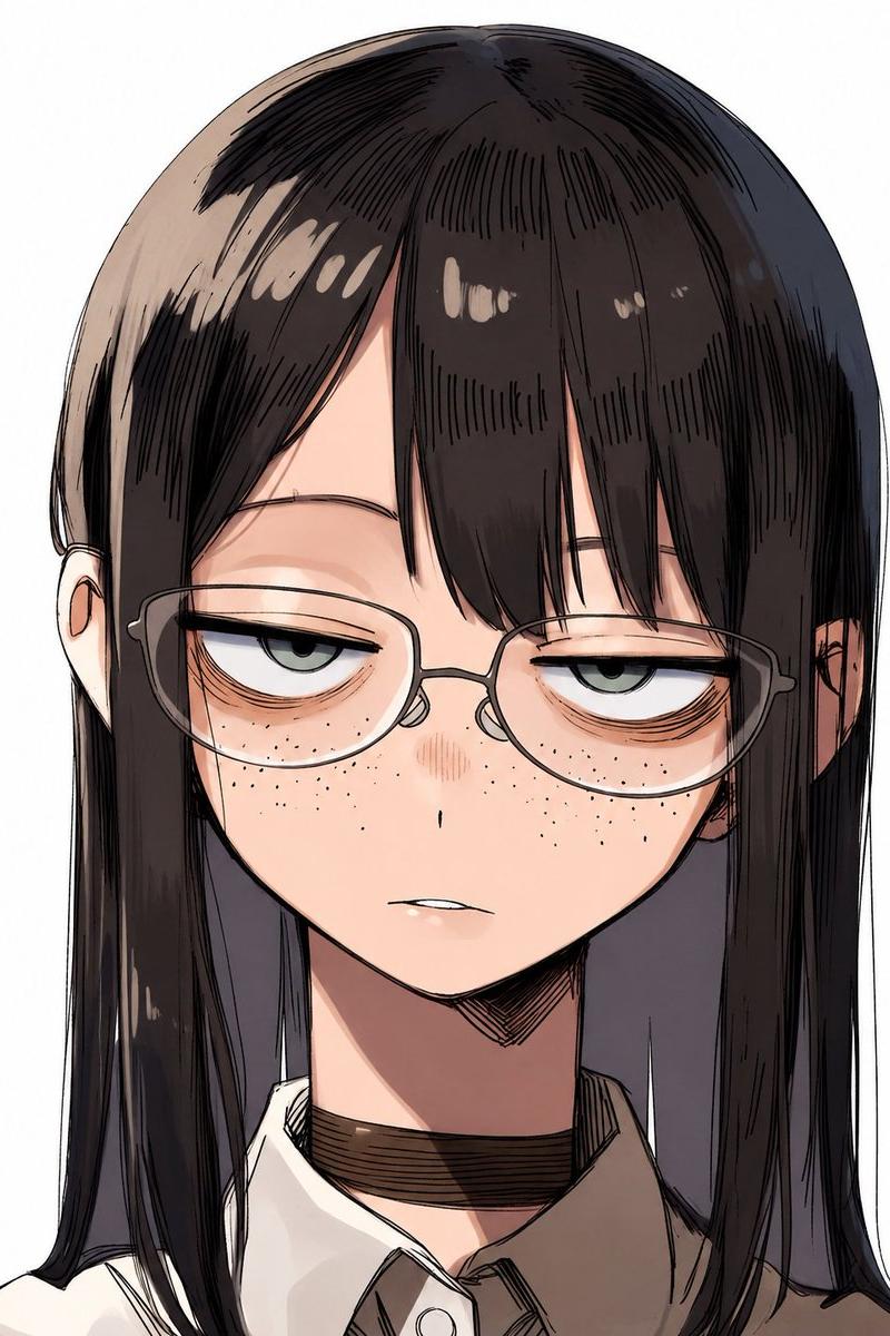 动漫少女马赛克肖像