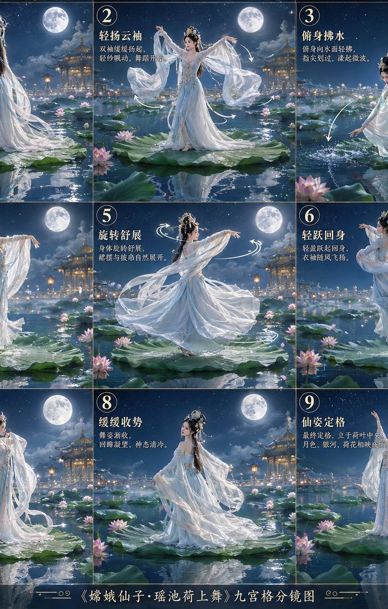 嫦娥荷花舞分镜图