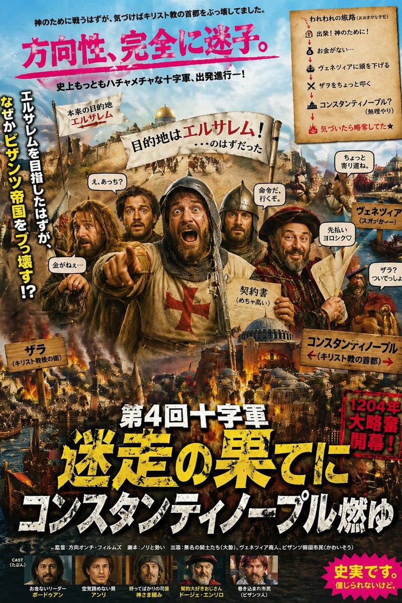第四次十字军东征混乱恶搞海报