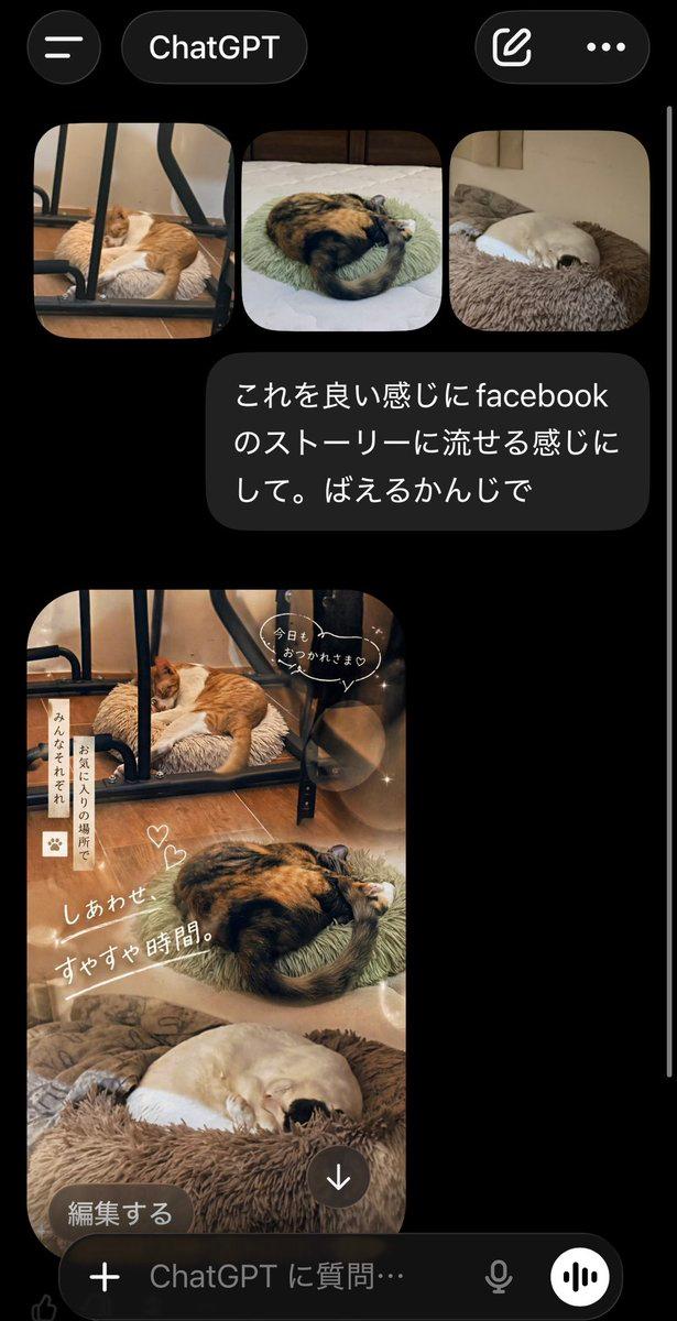 ChatGPT 应用猫咪故事截图