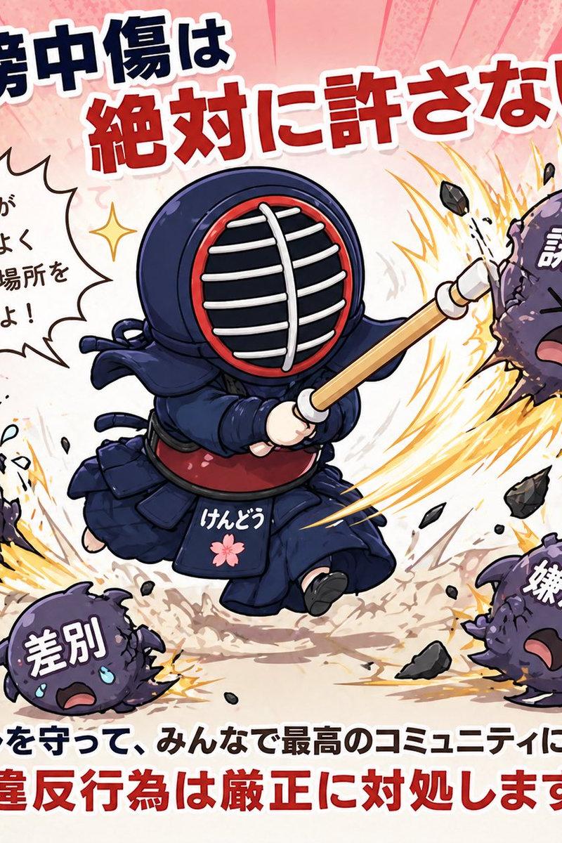 Q 版剑道反骚扰海报