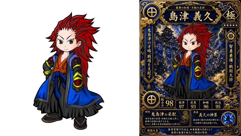 Chibi Samurai Legendary Trading Card