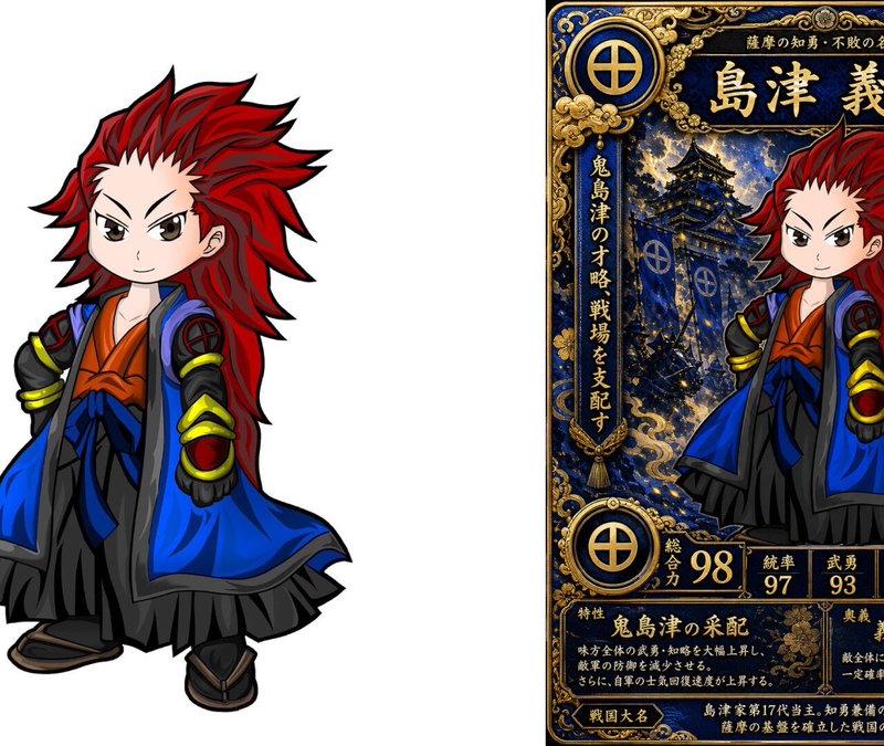 Chibi Samurai Legendary Trading Card