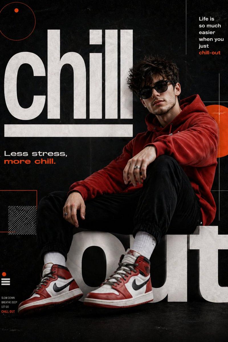 Chill-out 电影感海报