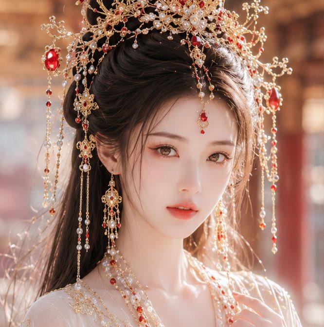 华丽中式新娘肖像