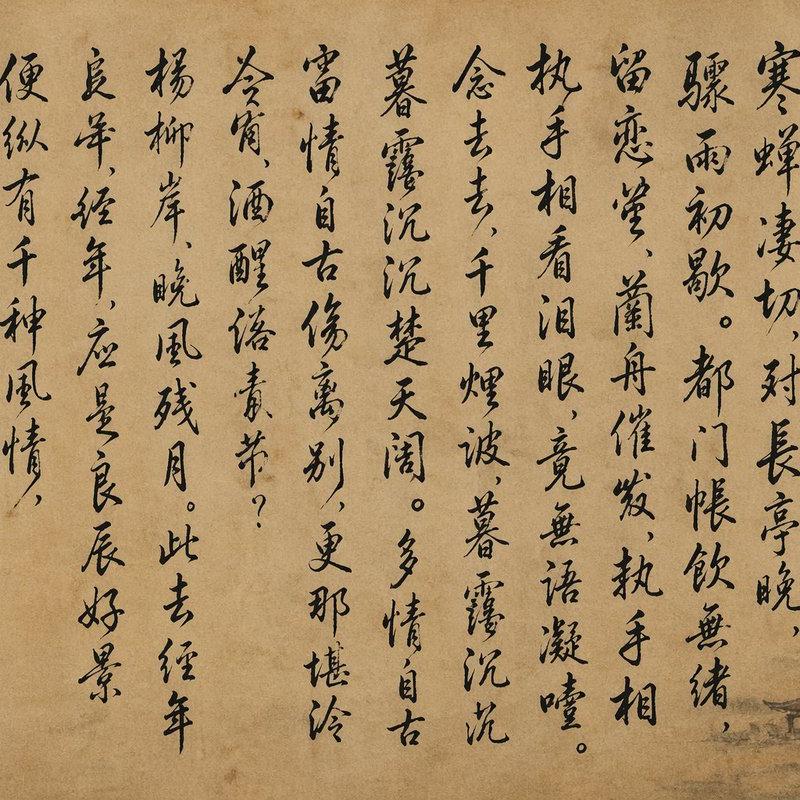 中国书法诗词卷轴