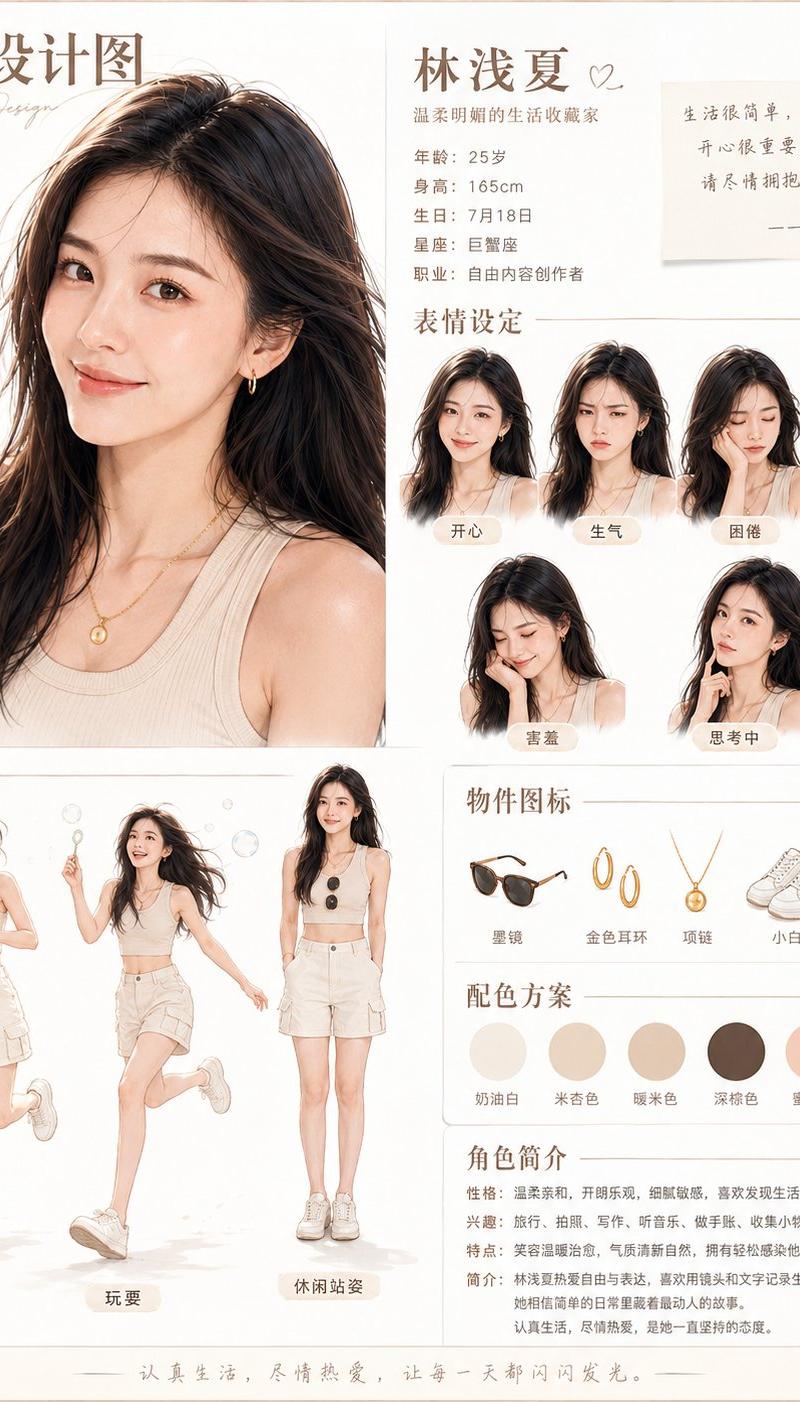 温馨中式角色设计海报