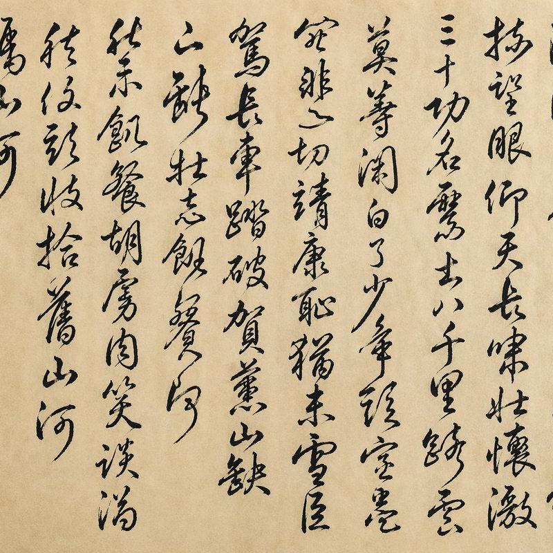 中国草书书法卷轴