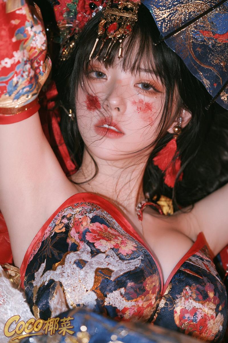 华丽中国风节日肖像