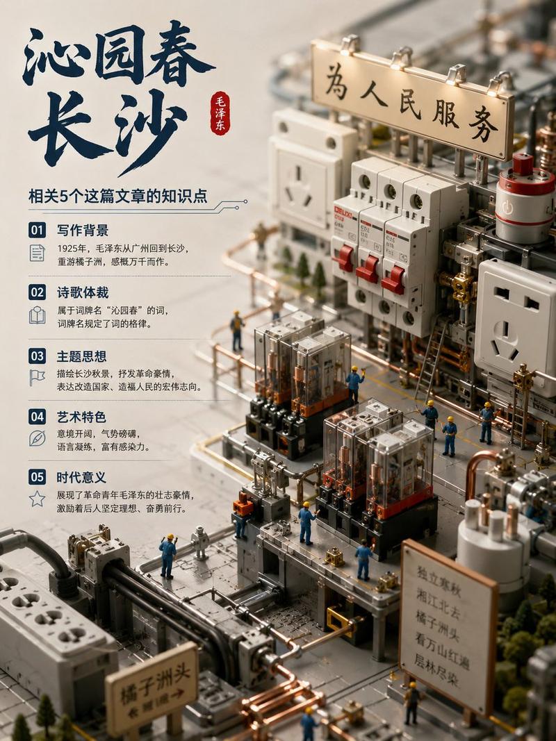 中国诗词电子元件微缩模型海报