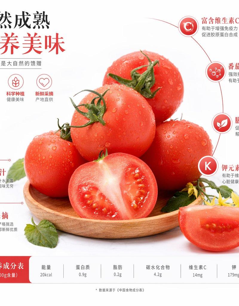 中式番茄营养海报