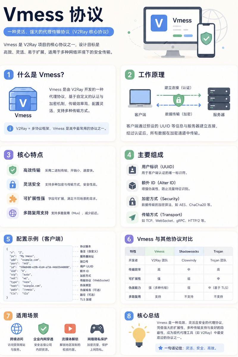 中文 Vmess 协议信息图