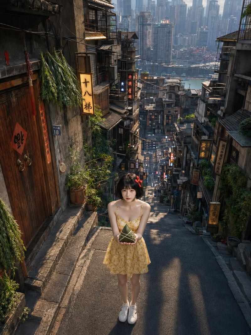 端午节重庆街头人像
