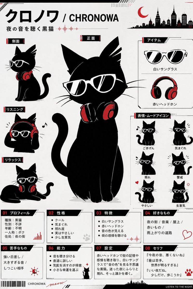 Chronowa 黑猫角色设定集