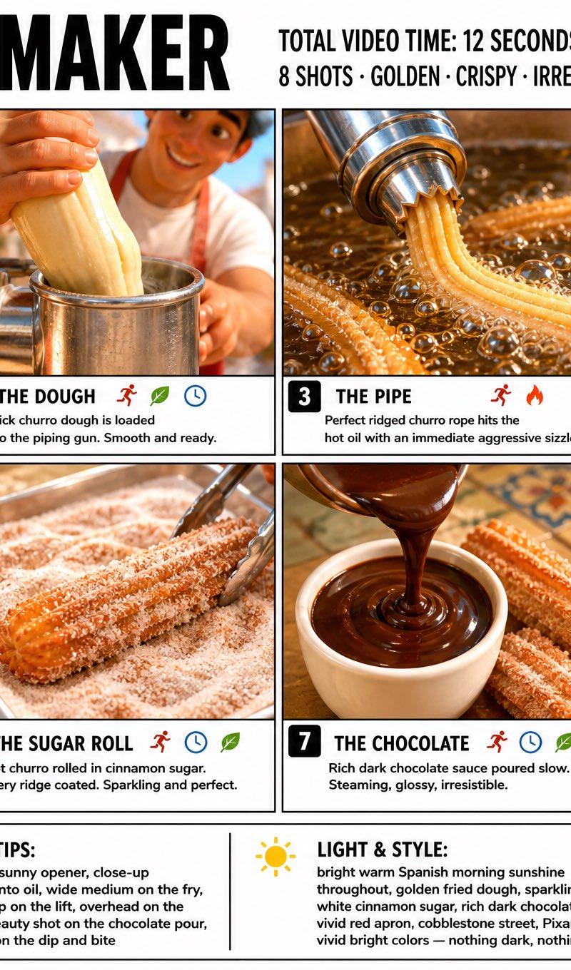 Churro Maker 信息图表项目