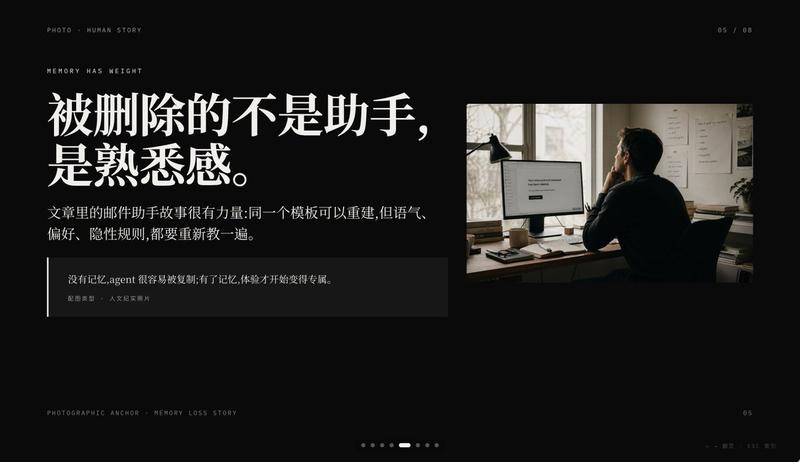 电影感“记忆缺失”主题 Slides