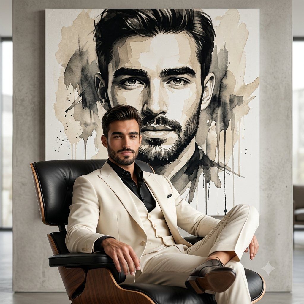 Lounge Suit Cinematic Portrait