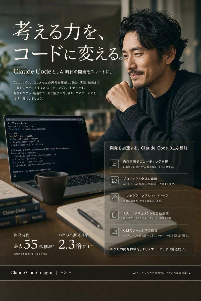 Claude Code 日本市场主视觉广告