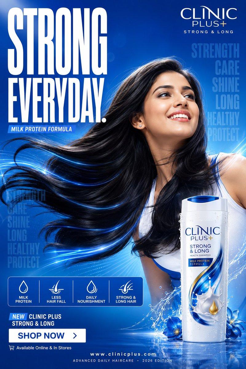 Clinic Plus 强韧秀发广告
