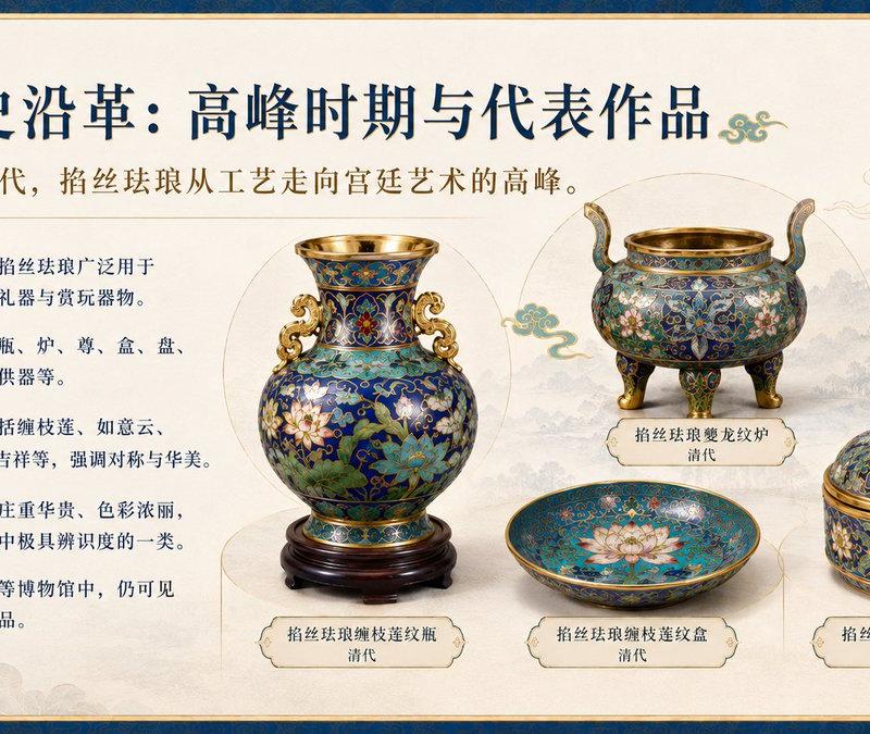 中国掐丝珐琅历史 Slides