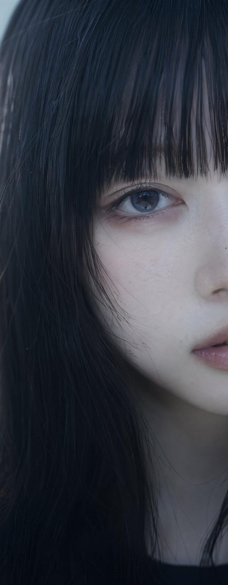 电影感亚洲女性肖像
