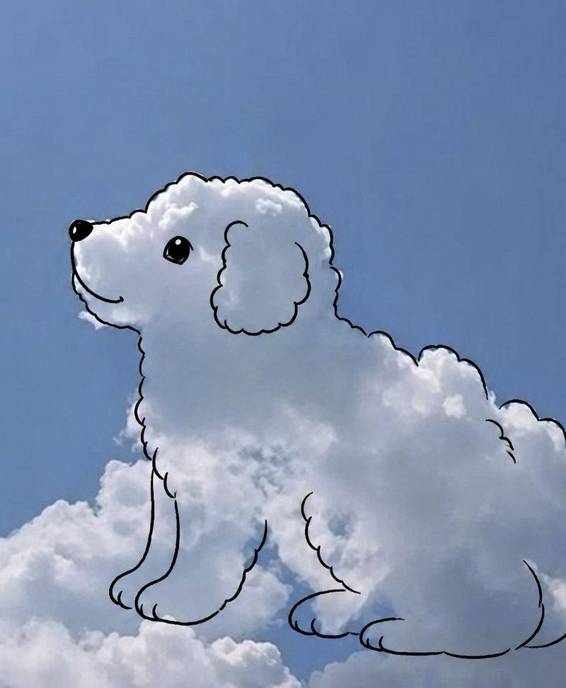 云朵形状涂鸦生成