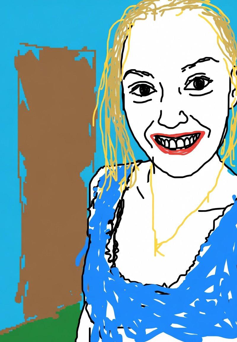 故意制作低质量的 MS Paint 风格重绘