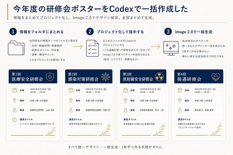 Codex 培训海报工作流程信息图