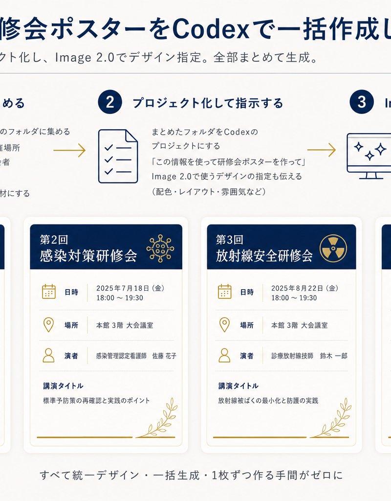 Codex 培训海报工作流程信息图