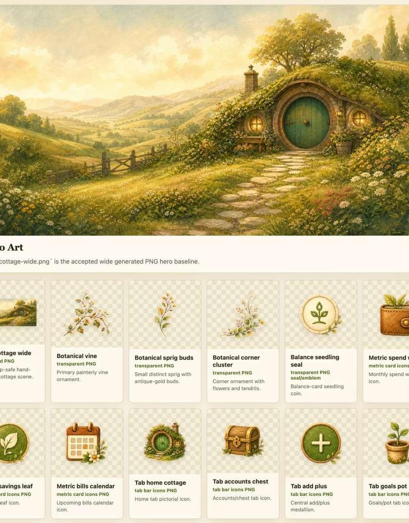 Cozy Hobbit 应用素材展示表