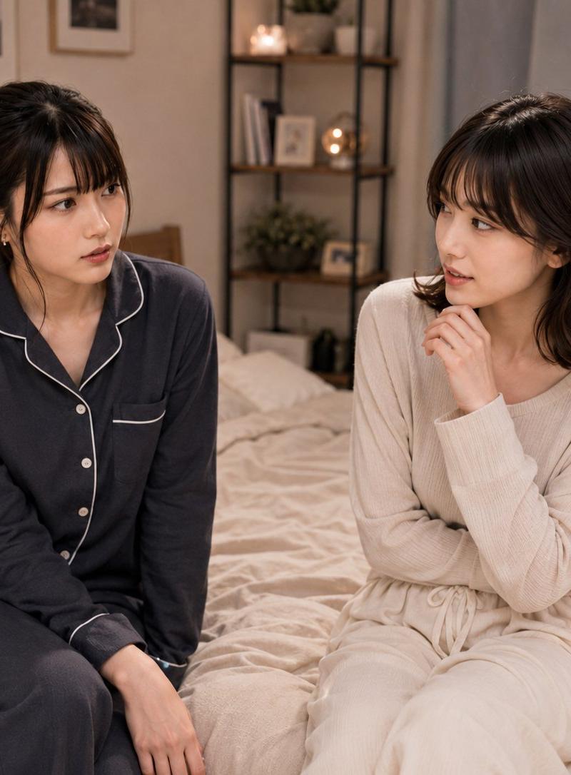 舒适家居服卧室交谈
