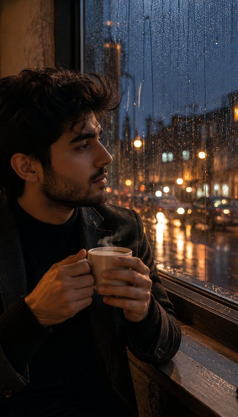 茶与雨的情绪肖像