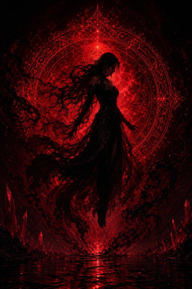 深红暗黑女巫仪式