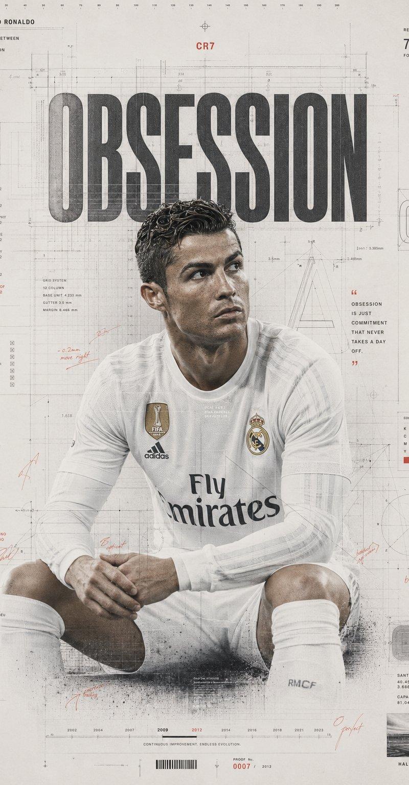 Cristiano Ronaldo 执着主题海报