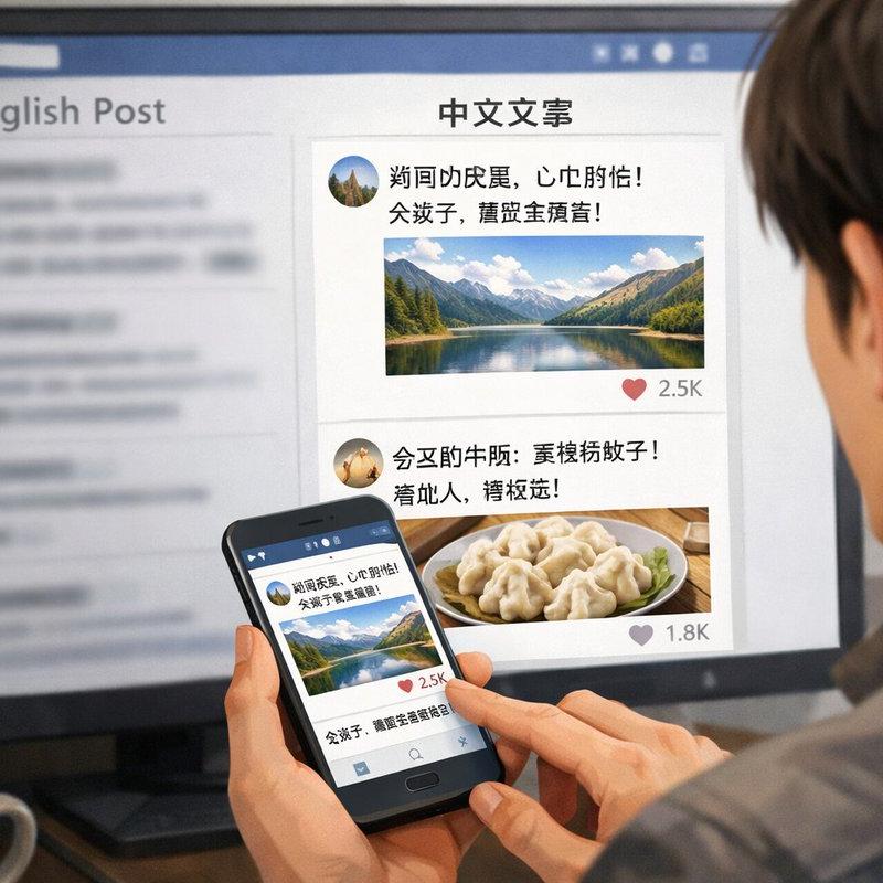 跨设备社交媒体信息流