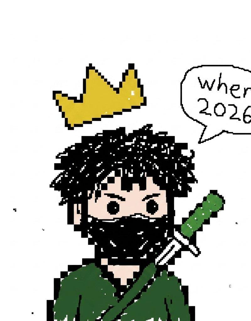 Crowned Pixel Ninja Meme