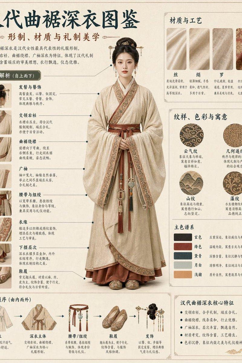 传统服饰信息图